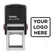 Small Custom Logo Stamp, 1"x1"
