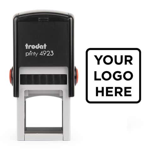 Small Custom Logo Stamp, 1"x1"
