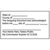 Acknowledgement Stamp for Affidavit Notary Public Impression