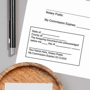 Acknowledgement Stamp for Affidavit Notary Public Lifestyle Image