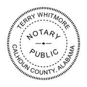 Round Alabama Notary Stamp or Embosser