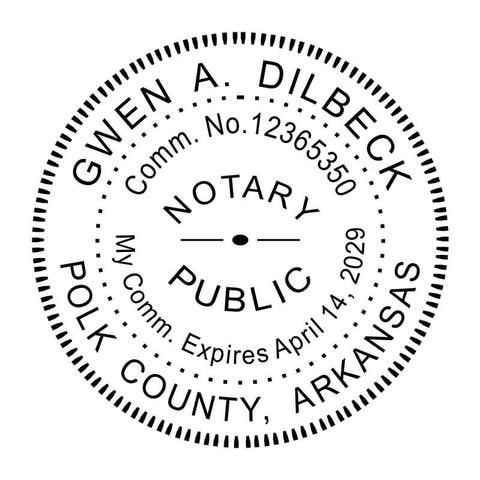 Arkansas Notary Stamp