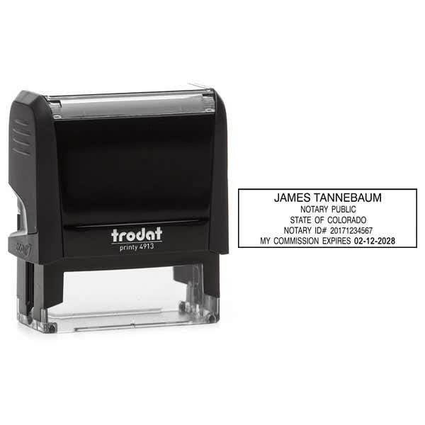 Colorado Notary Rectangle Stamp