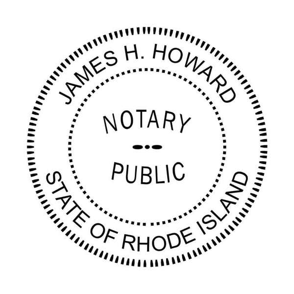 Rhode Island Notary Round Seal