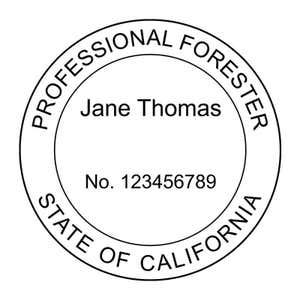 A close-up of the State of California Forester Seal