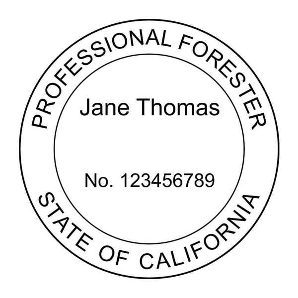 A close-up of the State of California Forester Seal