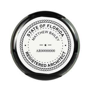 Overhead view of the State of Florida Architect Seal