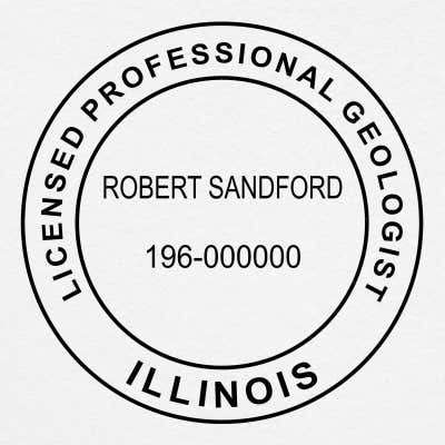 Illinois Geologist Seal - alternate view