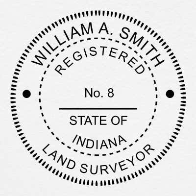 Indiana Land Surveyor Seal - alternate view