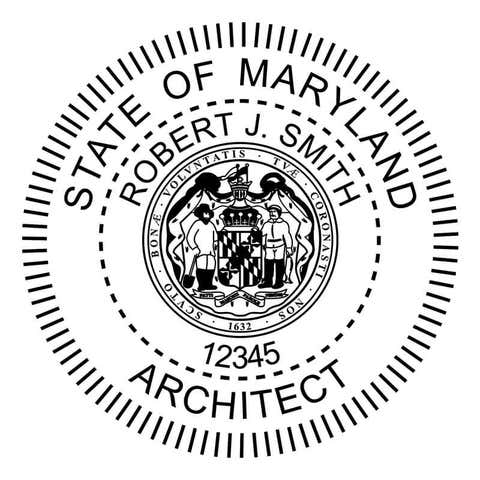 State of Maryland Architect Seal