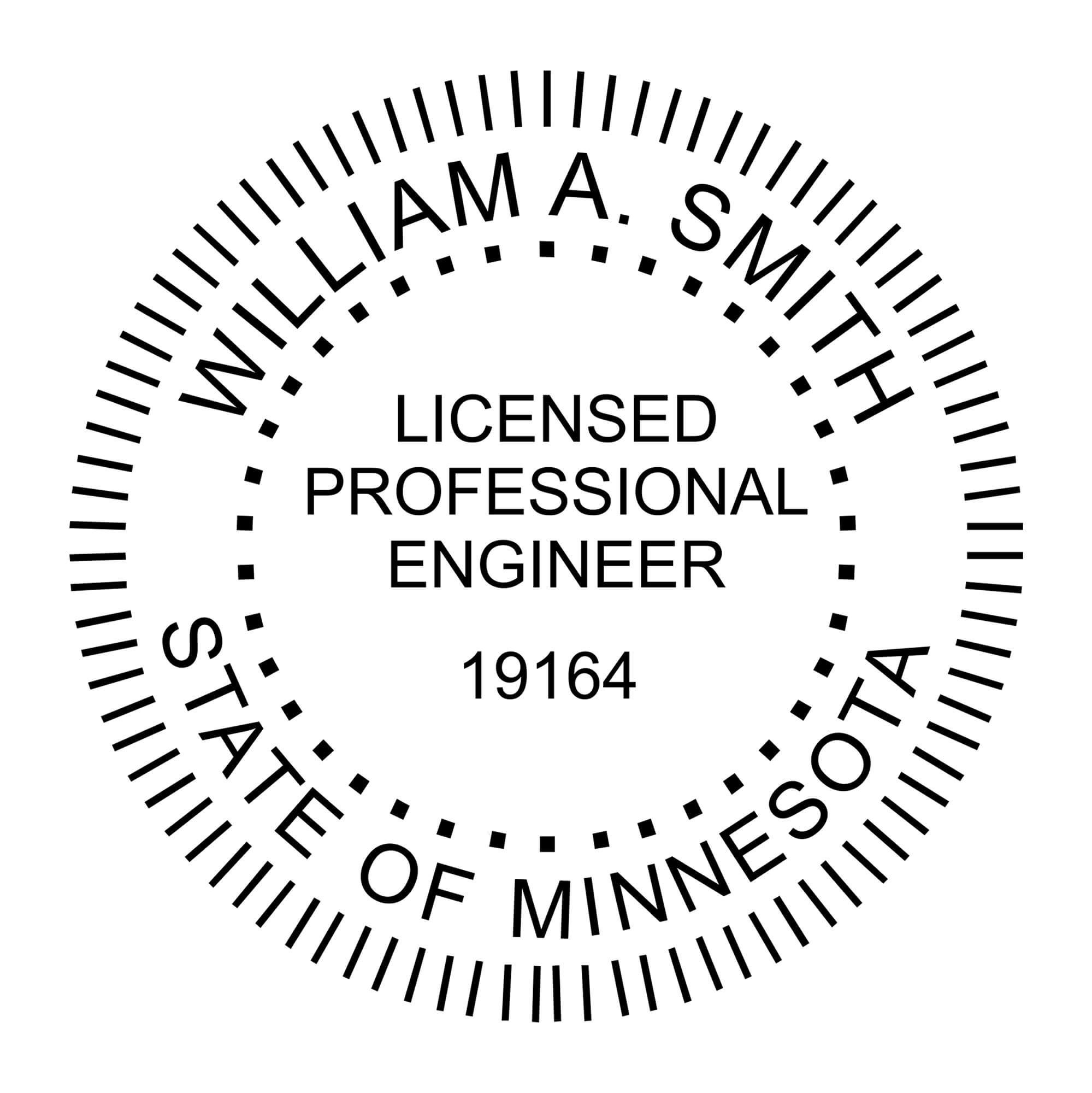 A close-up of the State of Minnesota Engineer Seal