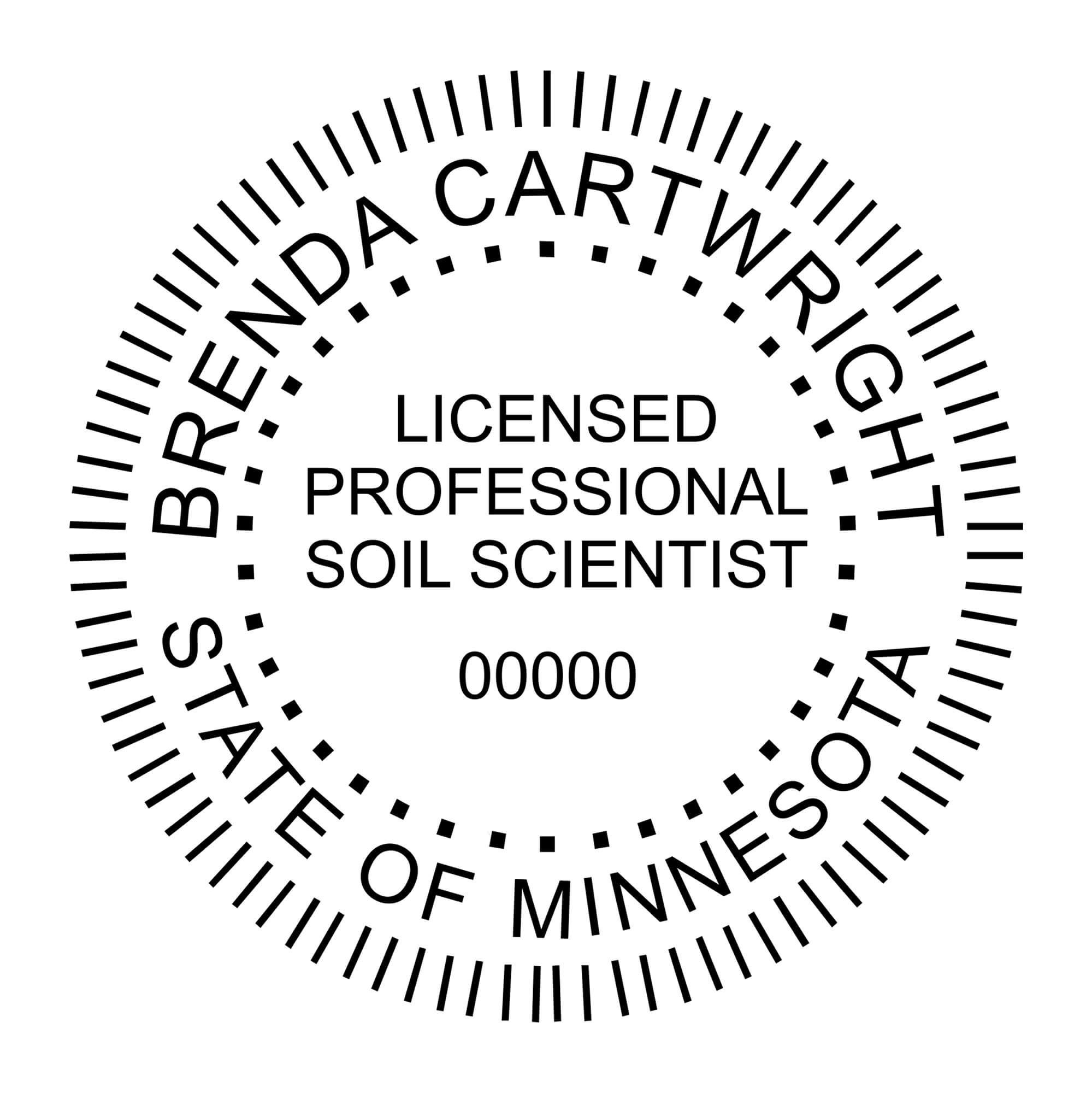 A close-up of the State of Minnesota Soil Scientist Seal