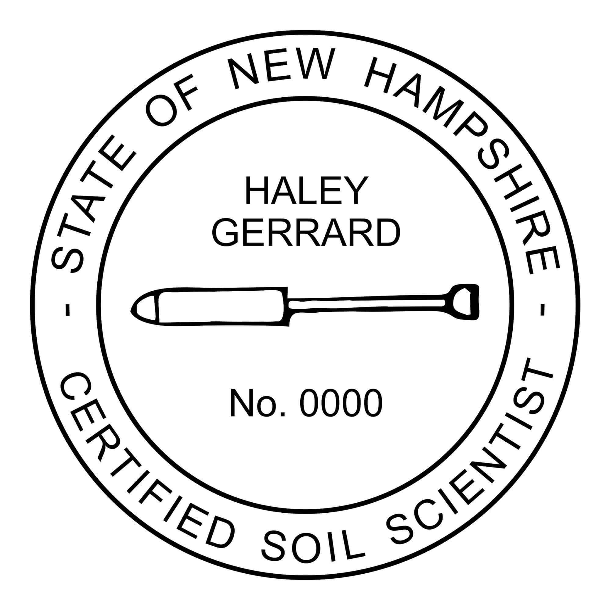 A close-up of the State of New Hampshire Soil Scientist Seal
