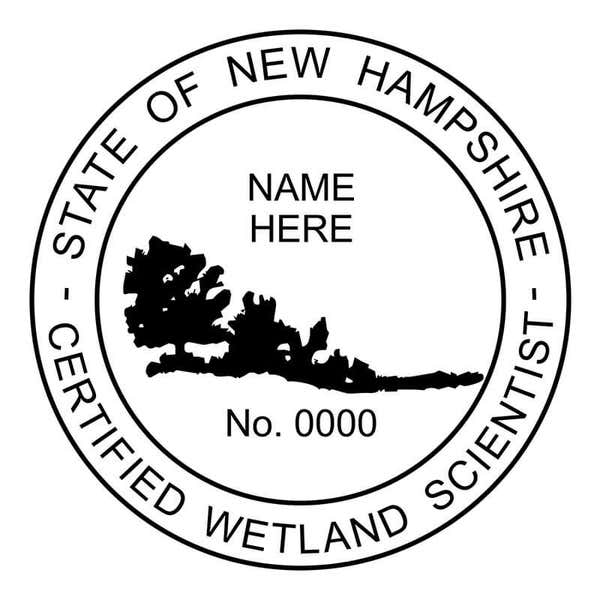 A close-up of the State of New Hampshire Wetland Scientist Seal