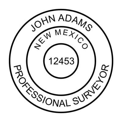 New Mexico Surveyor Seal - alternate view