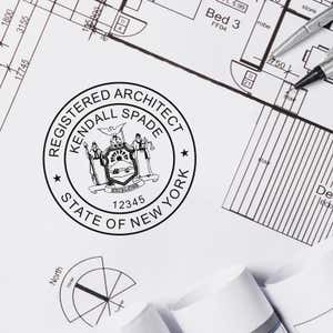 The State of New York Architect Seal delivers crisp, clear impressions every time.