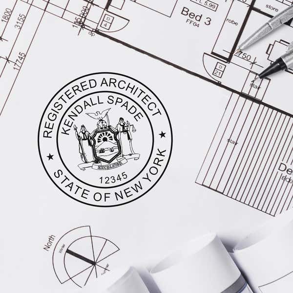 The State of New York Architect Seal delivers crisp, clear impressions every time.