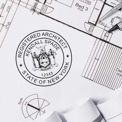 State of New York Architect Seal - alternate view