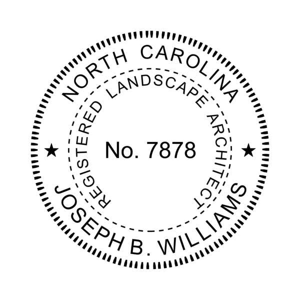 North Carolina Landscape Architect Seal