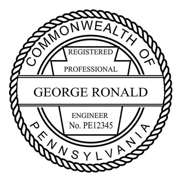 State of Pennsylvania Engineer Seal