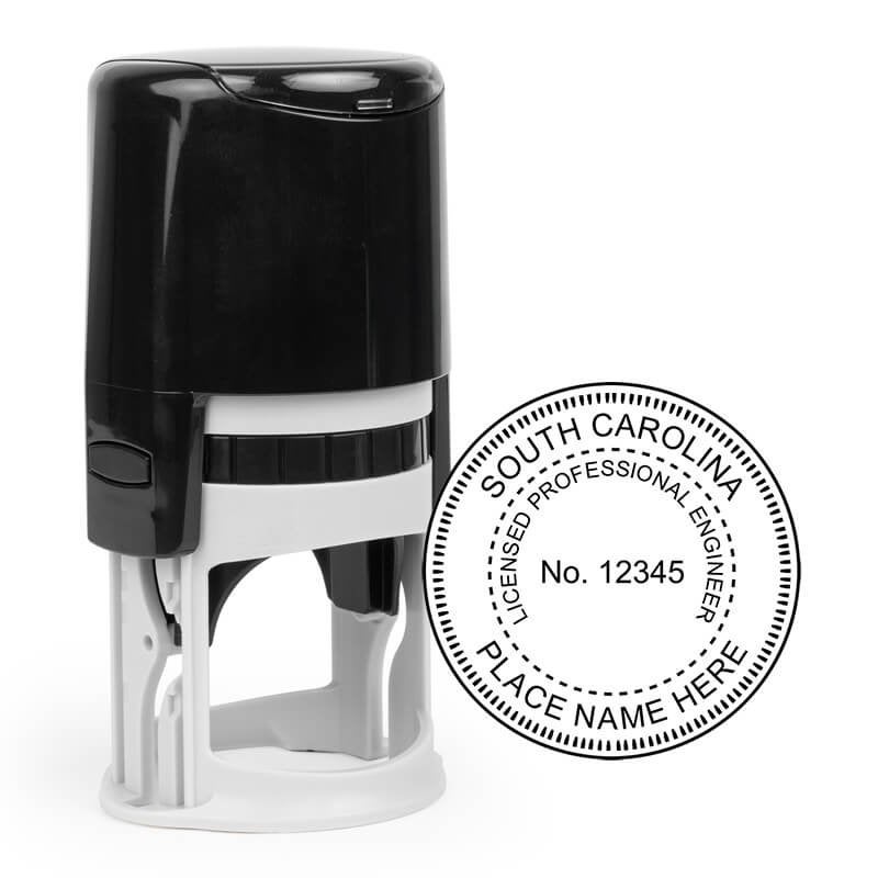 The State of South Carolina Engineer Seal and a self-inking stamp