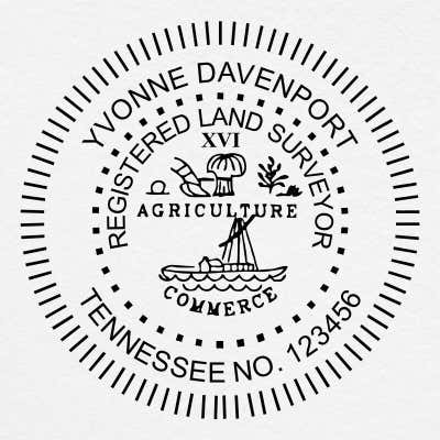 Tennessee Land Surveyor Seal - alternate view