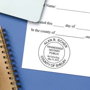 The Shiny R-532 self-inking stamp body leaves crisp clean impressions