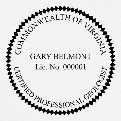 Virginia Geologist Seal - alternate view