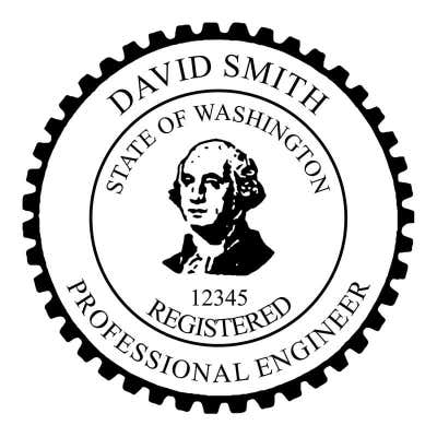State of Washington Engineer Seal - alternate view