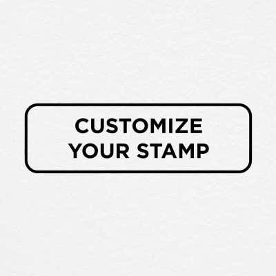 Rectangular Custom Self-Inking Stamp, 1" x 3-1/4", with Personalized Text, Logo or Art by Trodat (Model 4925, Multiple Ink Colors) - alternate view