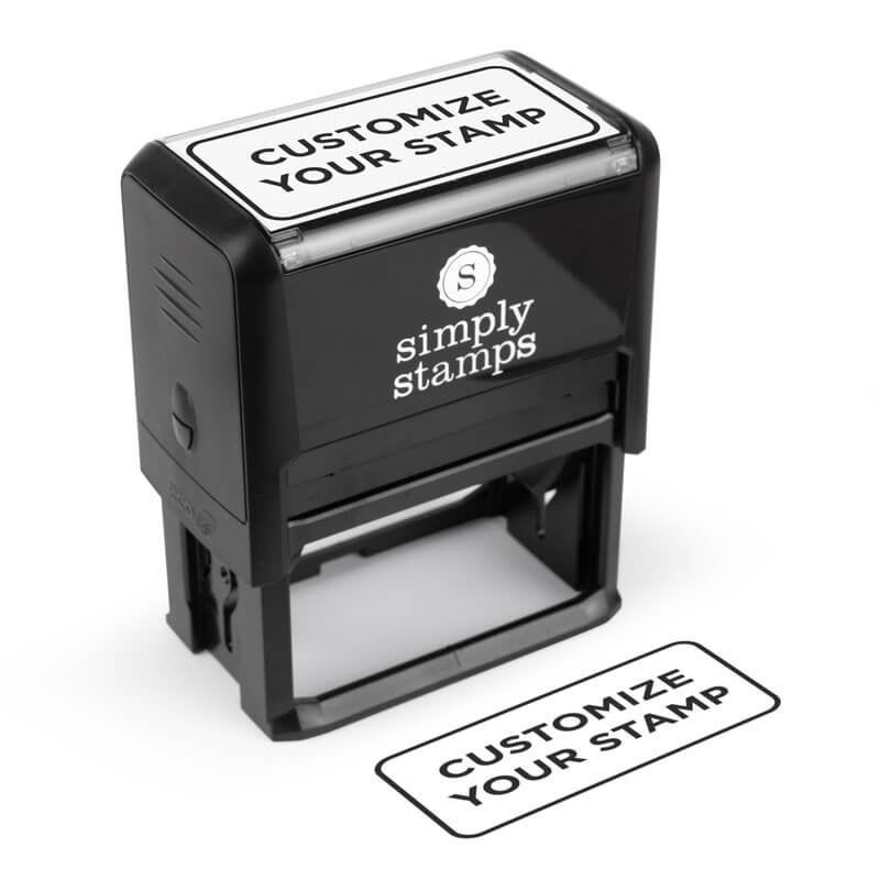 Rectangular Custom Self-Inking Stamp, 1-1/2