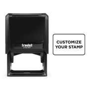 Self-Inking Custom Stamp, 1-9/16" x 2-3/8", with Personalized Text, Logo or Art by Trodat (Model 4927, Multiple Ink Colors)