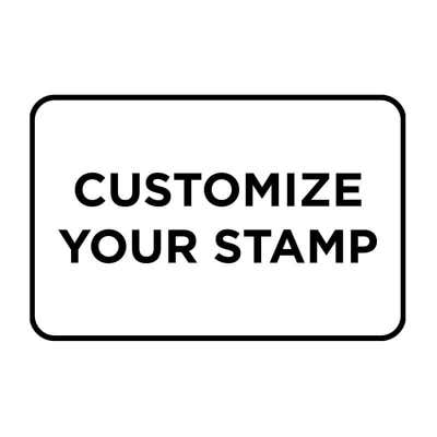 Self-Inking Custom Stamp, 1-9/16" x 2-3/8", with Personalized Text, Logo or Art by Trodat (Model 4927, Multiple Ink Colors) - alternate view