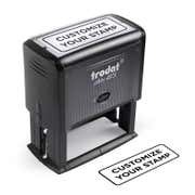 Rectangular Custom Self-Inking Stamp, 1-1/8" x 2-3/4", with Personalized Text, Logo or Art by Trodat (Model 4931, Multiple Ink Colors)