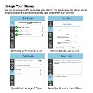 Steps on how to design a custom stamp in our design tool