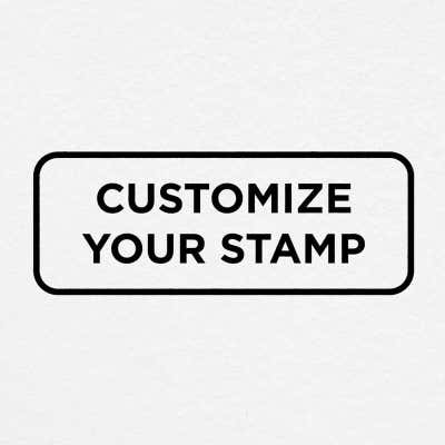 Custom Self-Inking Stamp, 3/4" x 1-7/8", Personalized Text, Logo or Art (Trodat Printy 4912, 7 ink colors) - alternate view