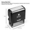 Stamp body size for the Trodat 4913 with body size 3" x 2.5" x 1.5"