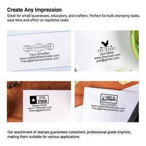 Examples of how customers have used their custom stamp