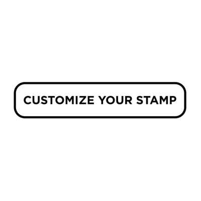 Rectangular Custom Self-Inking Stamp, 5/8" x 3", with Personalized Text, Logo or Art by Trodat (Model 4918, Multiple Ink Colors) - alternate view