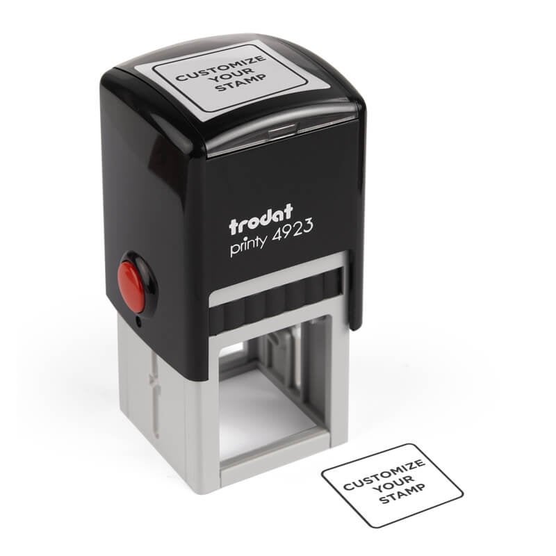 Square Custom Self-Inking Stamp, 1-3/16
