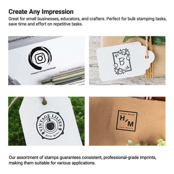 4 examples on how customers have used their personalized stamps