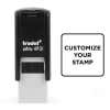 Custom Self-Inking Stamp, 1/2" x 1/2", with Personalized Text, Logo or Art 