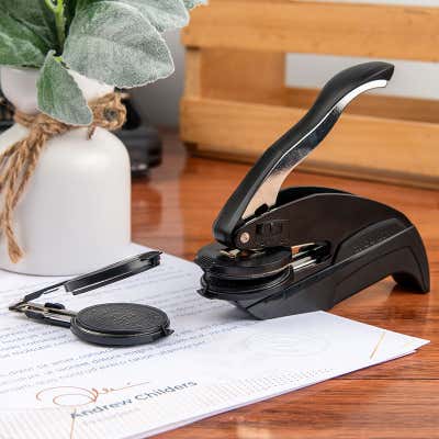 Corporate Seal Embosser with Year - alternate view