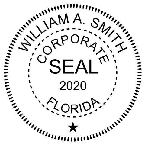 Corporate Seal Embosser with Year
