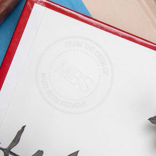 Custom Initial Book Embosser