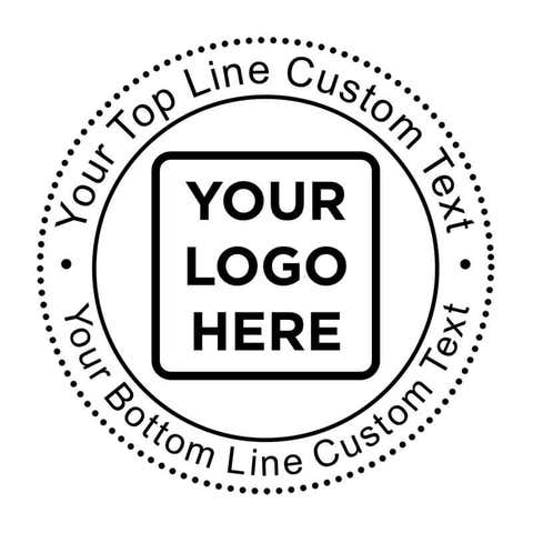 Custom Round Rubber Logo Stamp