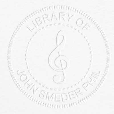 Treble Clef Book Embosser - alternate view