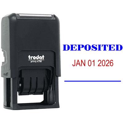 DEPOSITED Mobile Deposit Date Stamp - alternate view