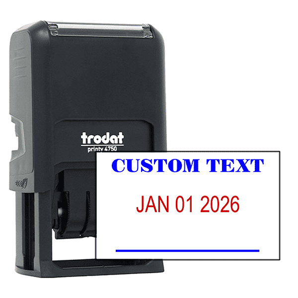 Custom 1 Line Mobile Check Deposit Date Stamp