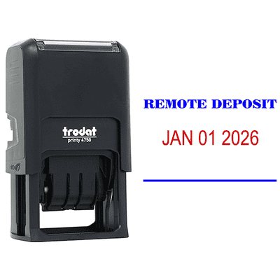 Mobile Check Deposit Date Stamp - alternate view